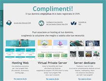 Tablet Screenshot of emptyblue.it
